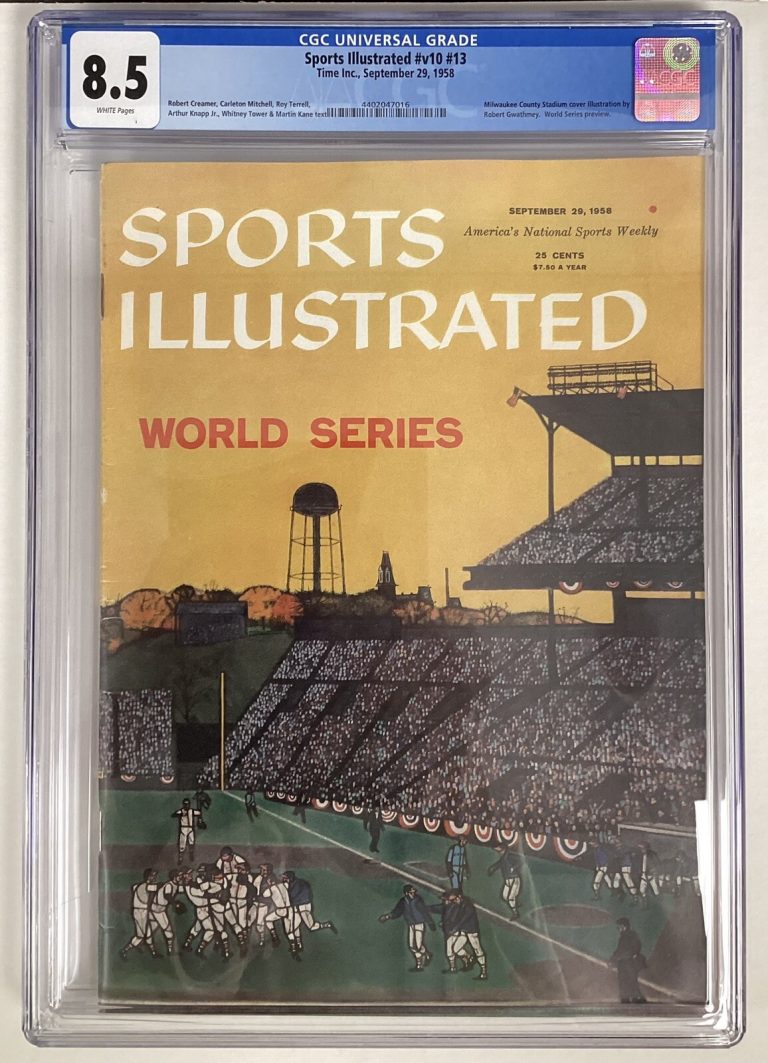 Sports Illustrated September 29 1958 World Series Baseball CGC 8.5 Newsstand