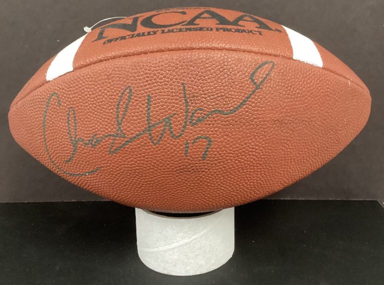 Charlie Ward Signed Football Rawlings Knicks Heisman Autograph PSA/DNA