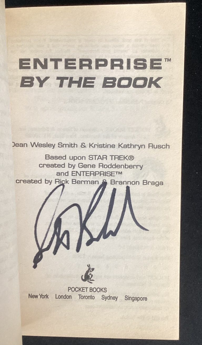 Scott Bakula Signed Book Enterprise Soft Captain Star Trek Actor Autograph PSA