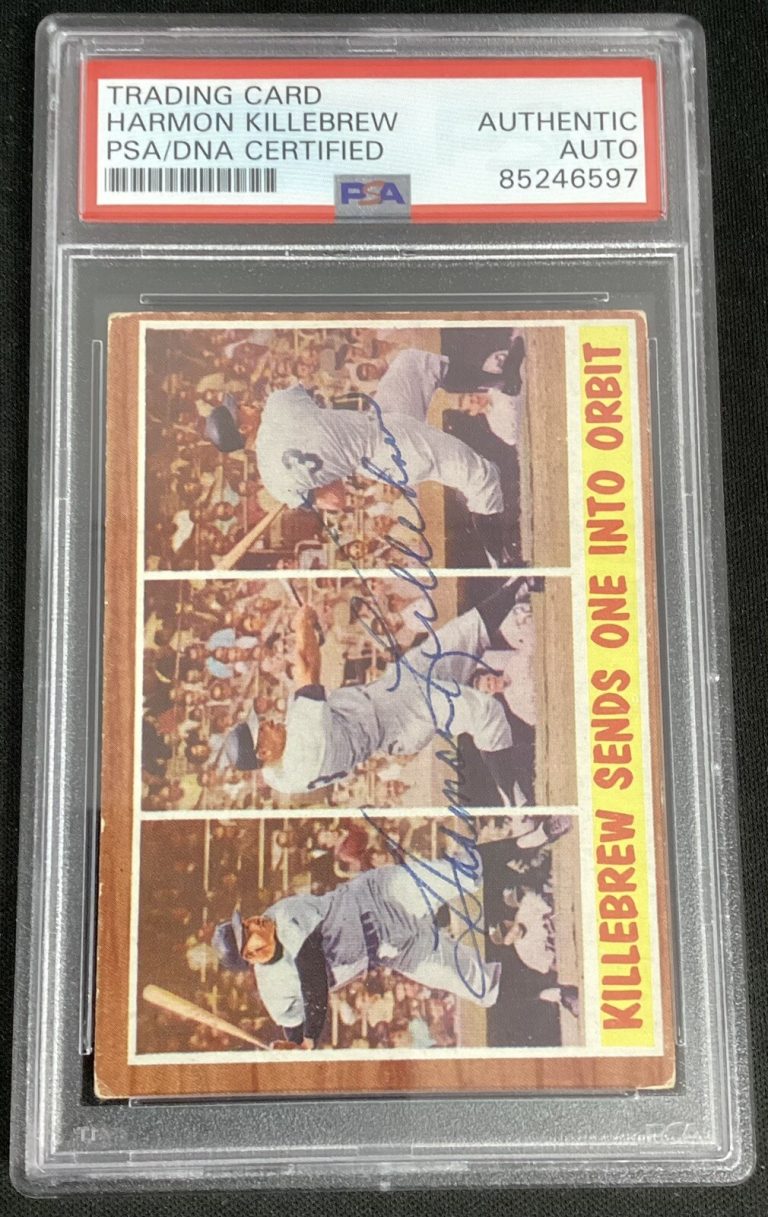 Harmon Killebrew Signed 1962 Topps #316 Baseball Card Twins Autograph PSA/DNA