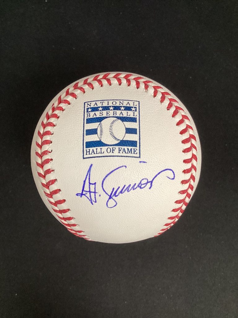Ted Simmons Signed Baseball RDM Manfred STL Cardinals HOF Logo Autograph TriStar