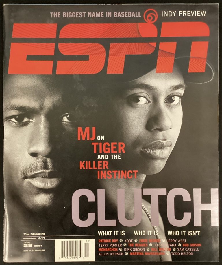2001 ESPN The Magazine Michael Jordan Tiger Woods 