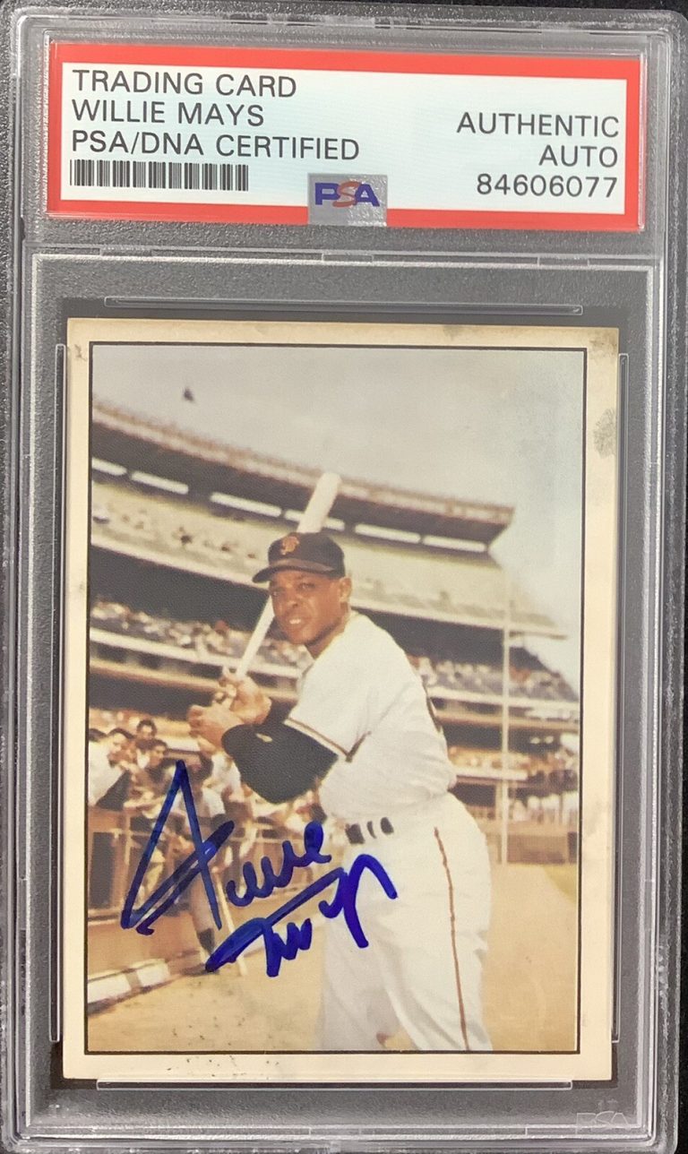 Willie Mays Signed 1978 TCMA #280 Baseball Card Giants Autograph HOF PSA/DNA