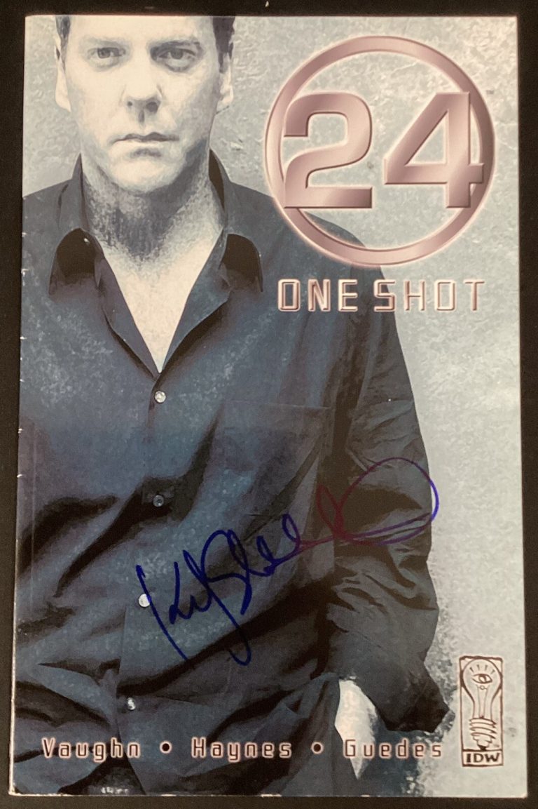 Keifer Sutherland Signed 24 One Shot Comic Book Jack Bauer No Label Auto JSA