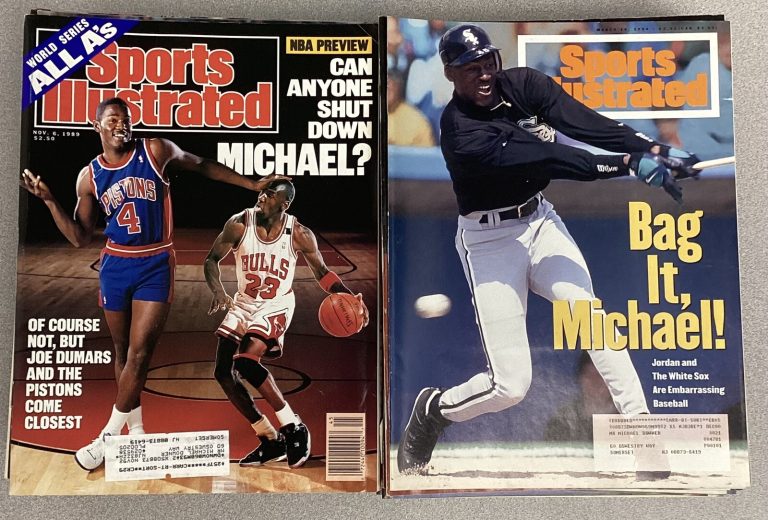 Michael Jordan Sports Illustrated Magazine Lot Of 45 Basketball Bulls HOF