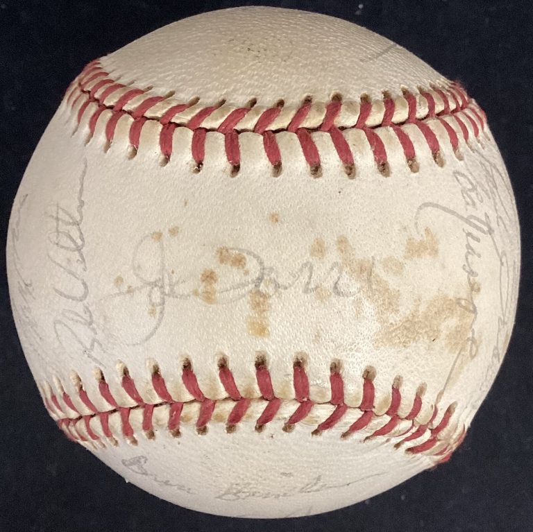 1977 NY Mets Team Signed Baseball Feeney 16 Autographs Sterns Harrelson TPG