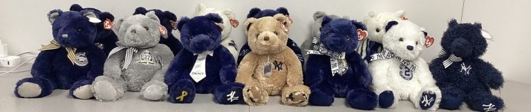 New York Yankees Teddy Bear Collection Mint NWT TY Beanie 2003-15 Lot 13 Jeter