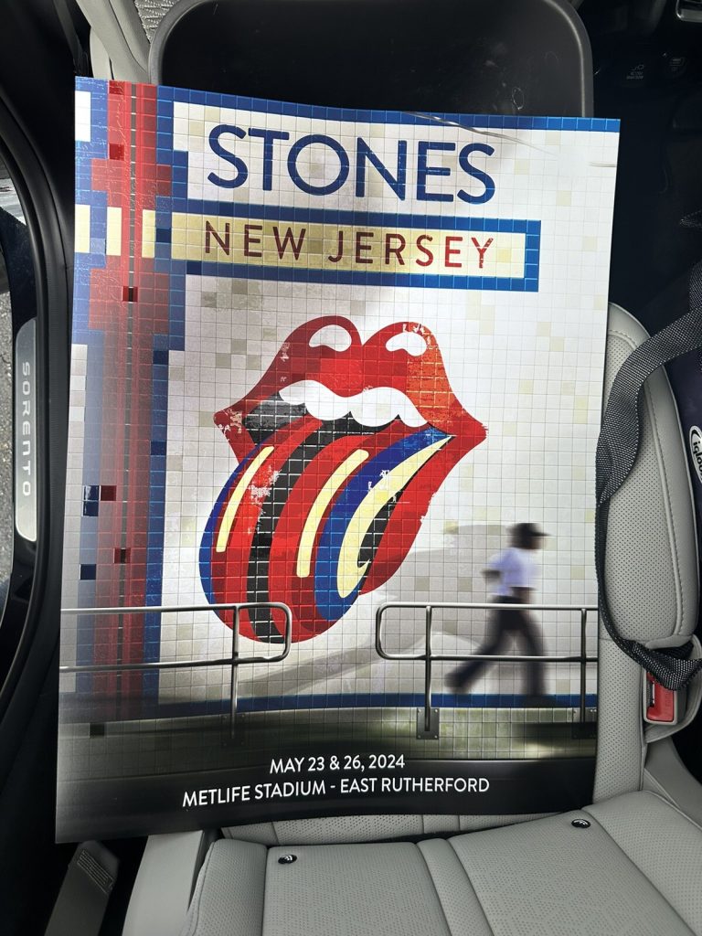 Rolling Stones Poster 2024 Hackney Diamonds Official Tour Metlife Stadium NJ Wow