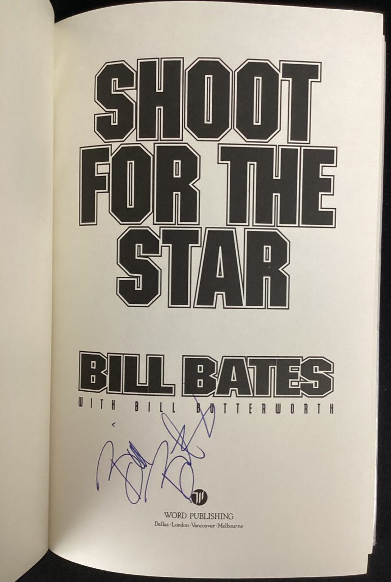 Bill Bates Signed Book Shoot For The Star Cowboys Football Autograph TPG