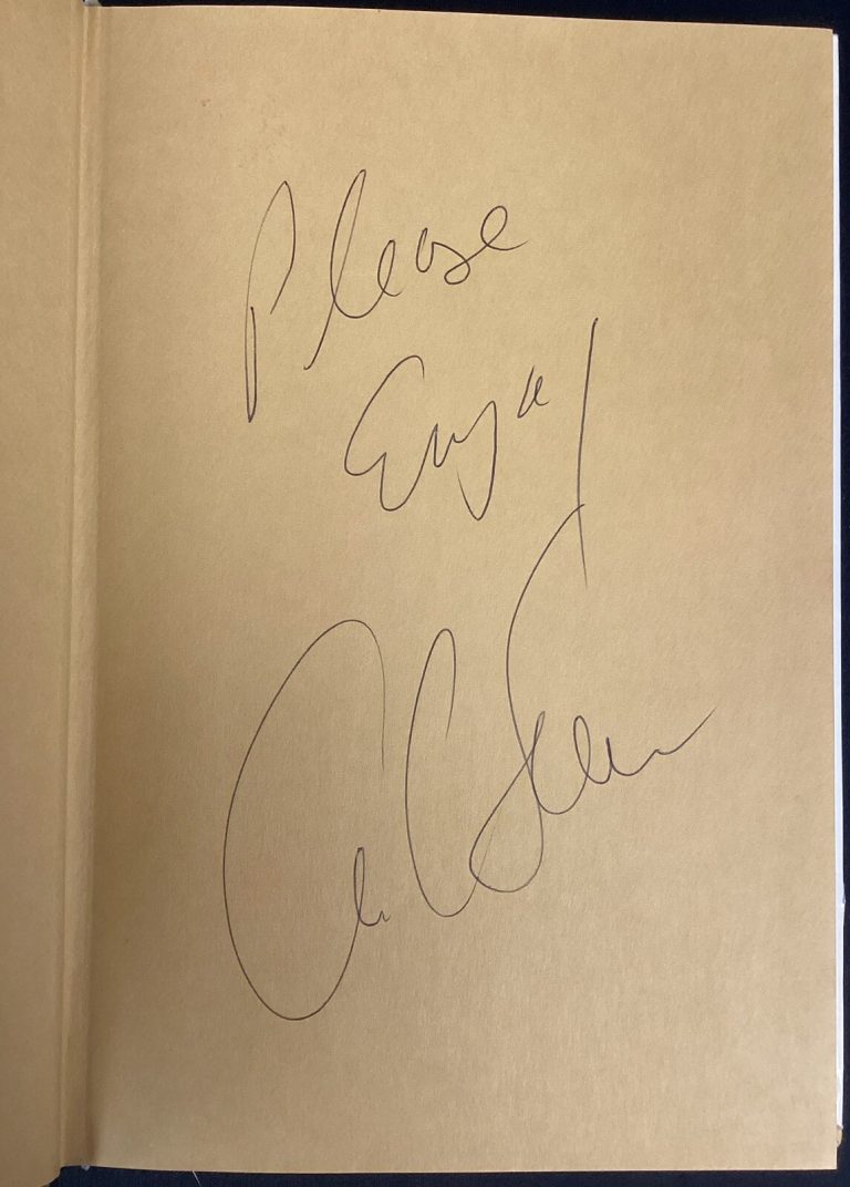 Carl Lewis Signed Book Inside Track HCB Olympic Gold Track & Field Autograph TPG