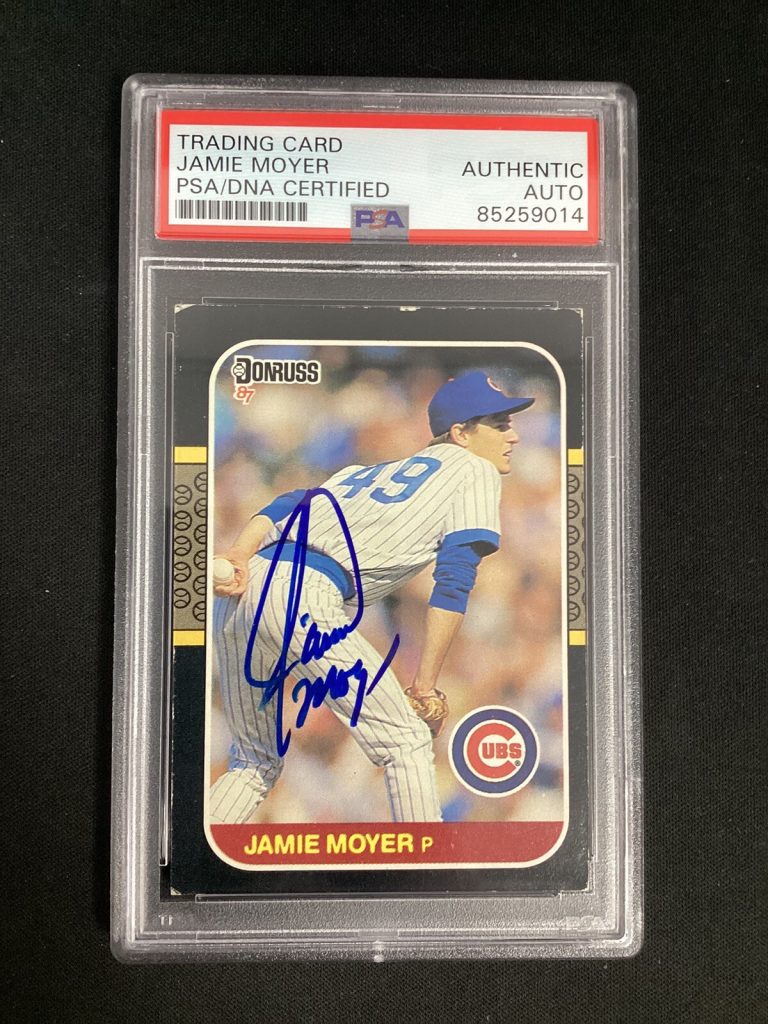 Jaime Moyer Signed 1987 Donruss #315 Baseball Card Cubs RC Autograph PSA/DNA
