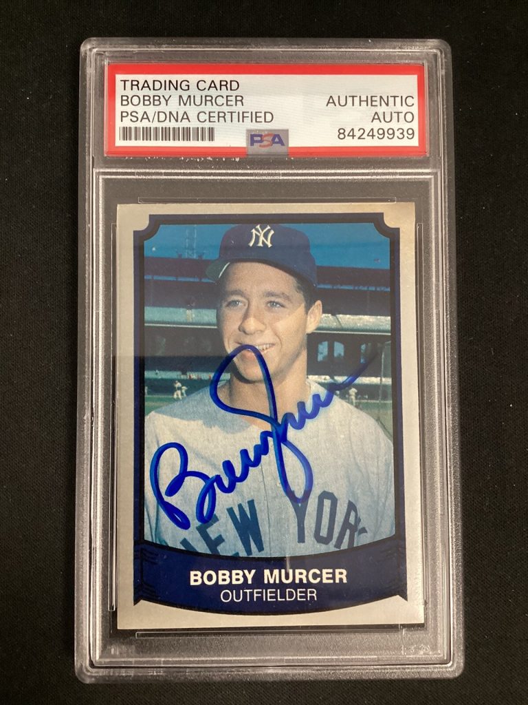 Bobby Murcer Signed 1989 Pacific #196 Baseball Card Yankees Autograph PSA/DNA