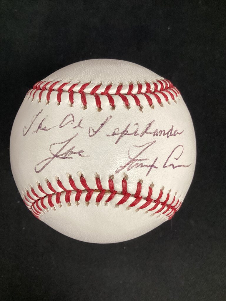 Joe Nuxhall Signed Baseball Cincinnati Reds Auto The Ol Lefthander Inscrip JSA