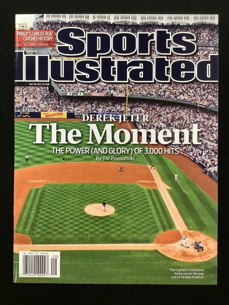 Derek Jeter Sports Illustrated 7/18/11 No Label The Moment 3000 Hits Yankees HOF