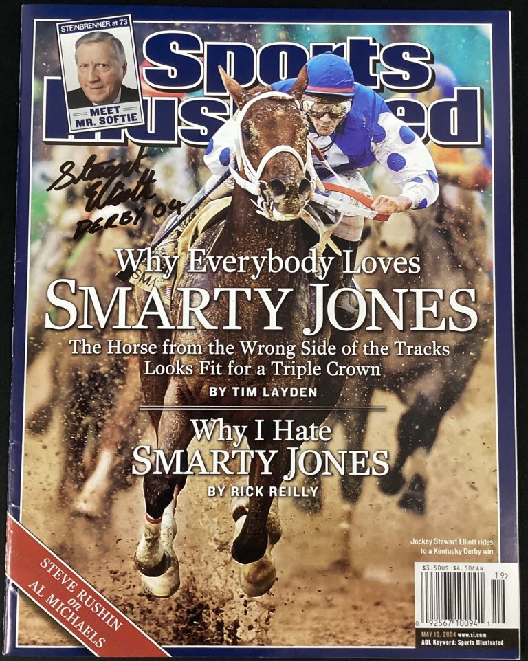 Stewart Elliott Signed Sports Illustrated Mag 5/10/04 No Label Jockey Auto JSA