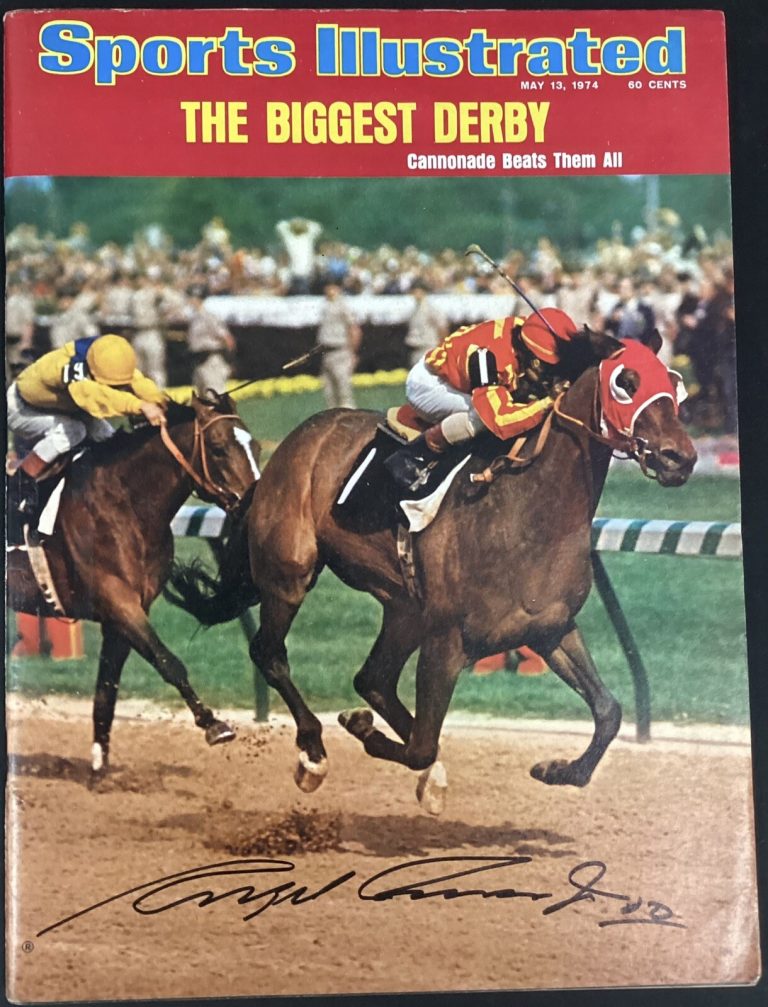 Angel Cordero Jr Signed Sports Illustrated Mag 5/13/74 No Label Jockey Auto JSA
