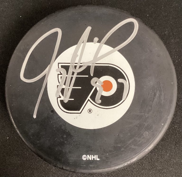 Jeremy Roenick Signed Puck Phila Flyers Hockey Autograph Official Game Puck JSA