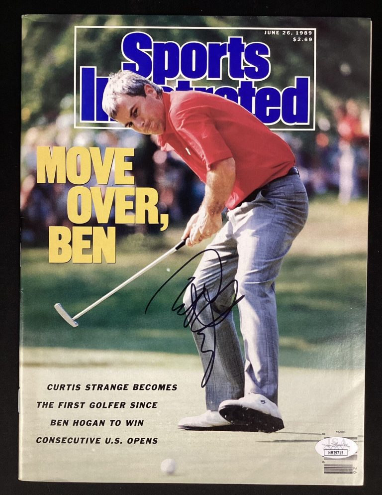 Curtis Strange Signed Sports Illustrated 6/26/89 No Label Masters Golf Auto JSA