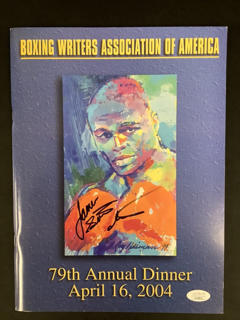 James Toney Signed Program Boxing Writers Association 79th Dinner Autograph JSA