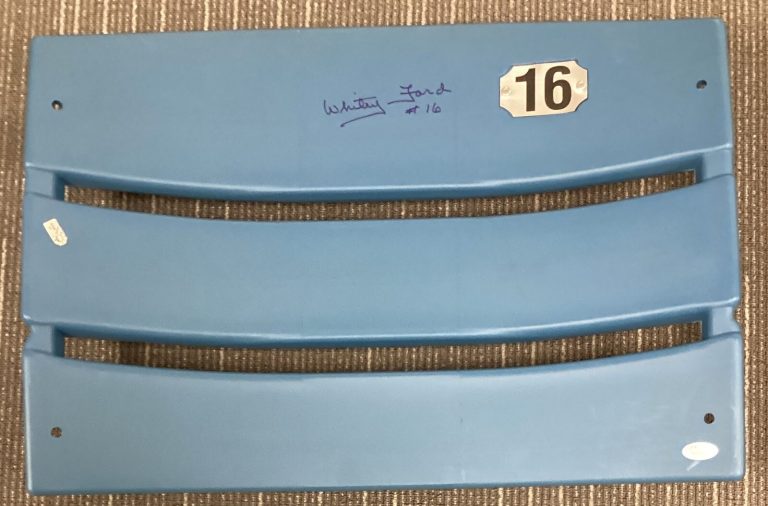 Whitey Ford Signed Baseball Seat Back Yankee Stadium Autograph MLB Steiner JSA