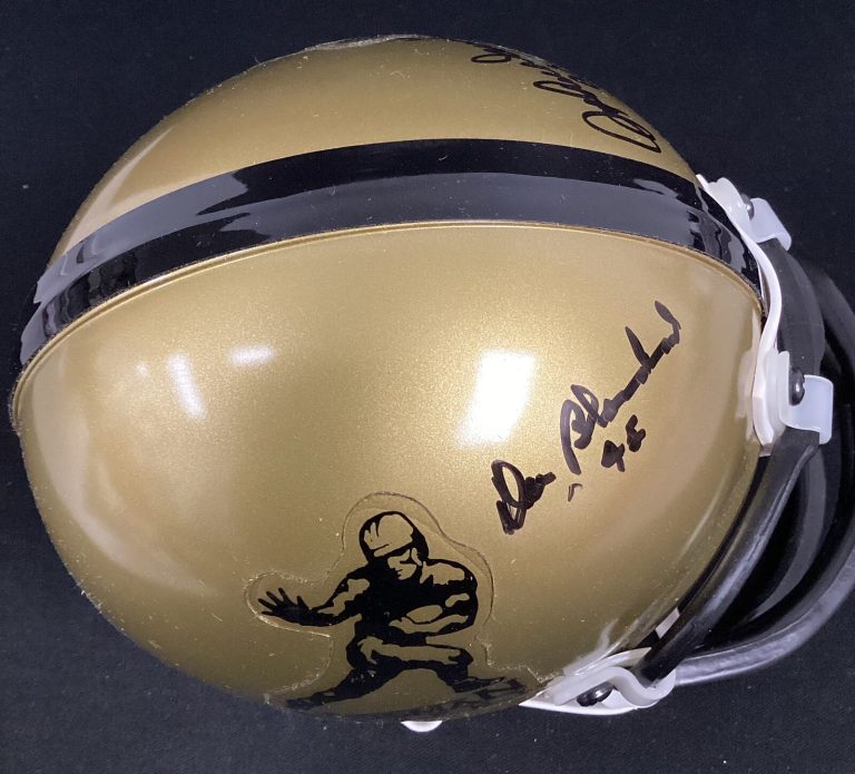 Doc Blanchard Signed Mini Helmet Football Heisman Trophy John David Crow JSA