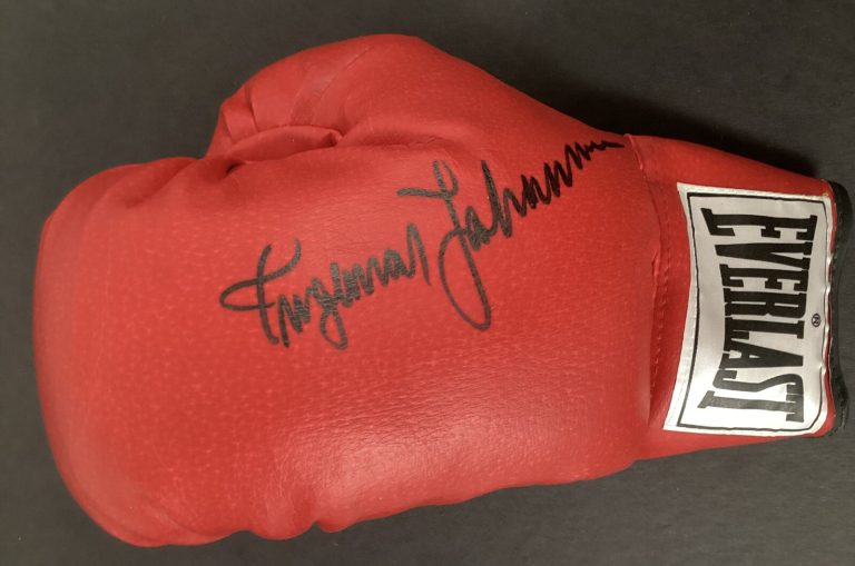 Ingemar Johansson Signed Boxing Glove Red Everlast Champ HOF Top Autograph JSA