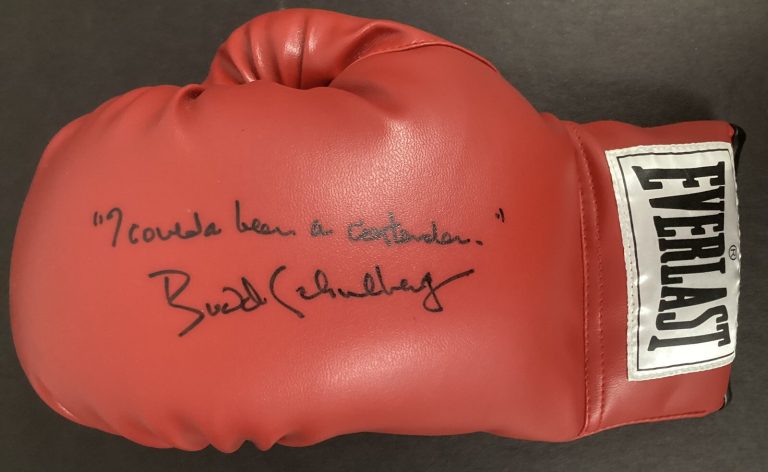 Budd Schulberg Signed Boxing Glove Red Everlast Been A Contender Autograph JSA