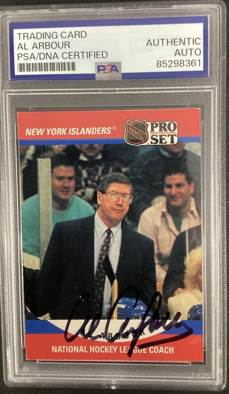 Al Arbor Signed 1990 Proset #671 Hockey Card SC Champ HOF Autograph PSA/DNA