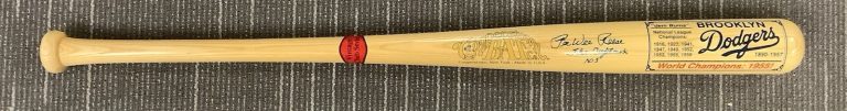 Pee Wee Reese Signed Baseball Bat Dodgers Captain #1 Insc LE HOF Autograph JSA