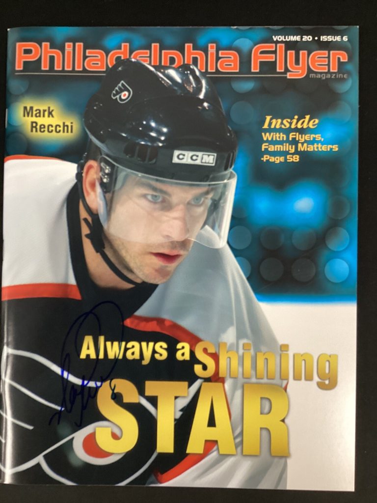 Mark Recchi Signed Philadelphia Flyers Magazine Hockey Autograph NHL TPG GTP