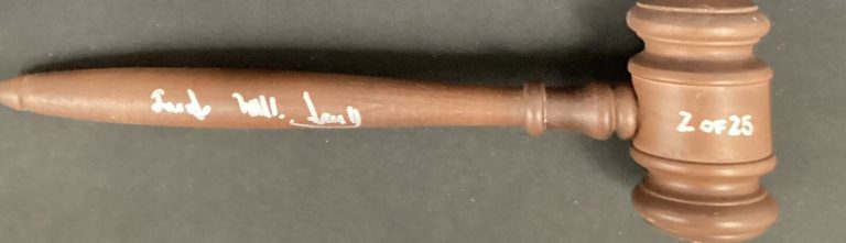 Mills Lane Signed Gavel LE 2/25 Boxing Judge HOF Referee Autograph JSA