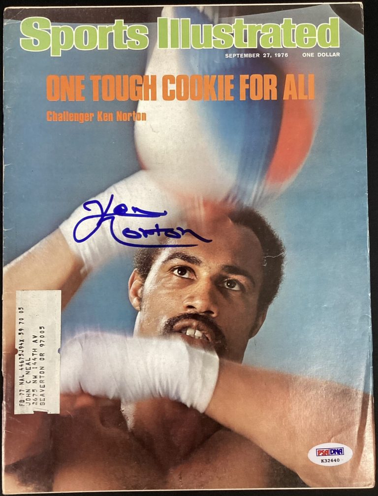 Ken Norton Signed Sports Illustrated 9/27/76 Boxing Champion Autograph PSA/DNA