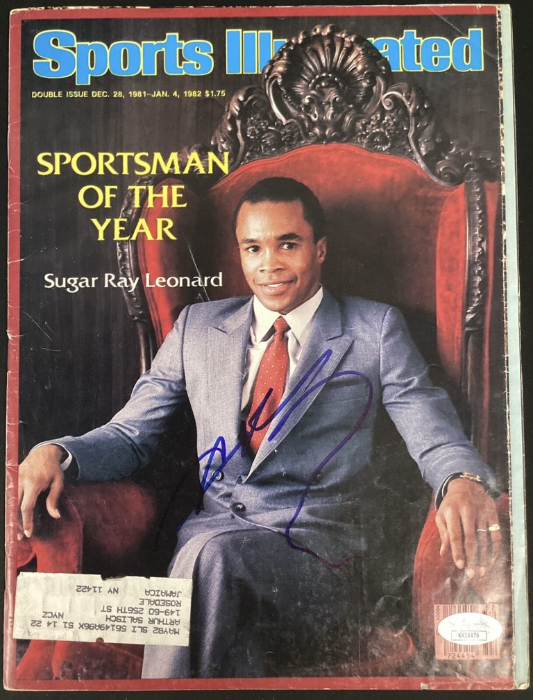 Sugar Ray Leonard Signed Sports Illustrated SOY Boxing Autograph 12/28/81 JSA