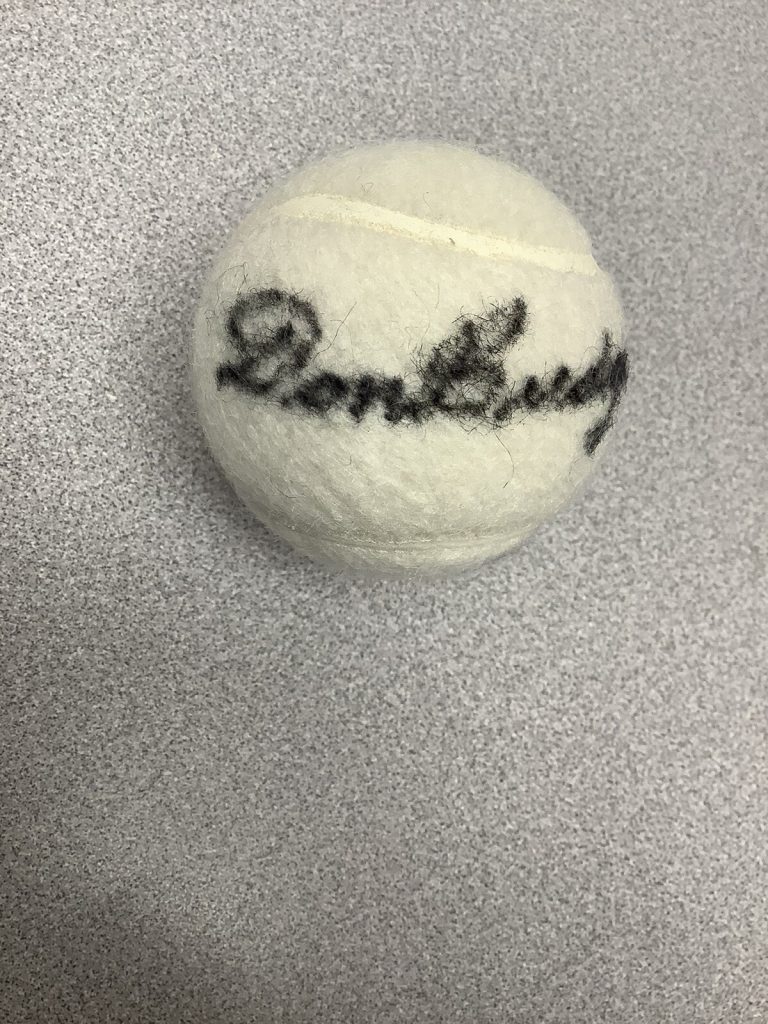 Don Budge Signed Ball Tennis Autograph Grand Slam Champ US Open Triple Crown JSA