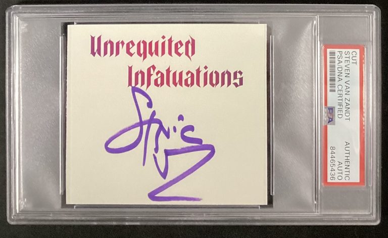 Steven Van Zandt Signed Cut Sopranos E Street Band Autograph Springsteen PSA/DNA
