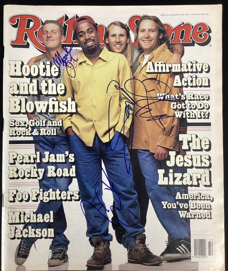 Hootie And The Blowfish Signed Rolling Stone Magazine 8/10/1995 Autograph JSA