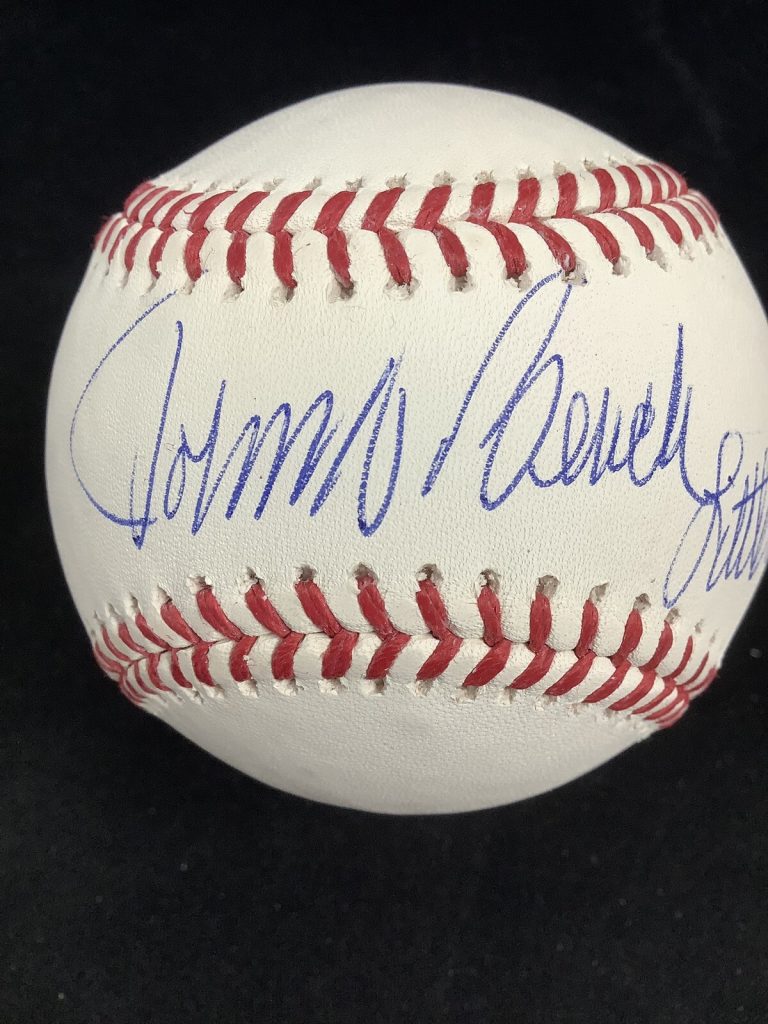 Johnny Bench Signed Baseball OMLB Little General Inscrip Reds Autograph PSA/DNA