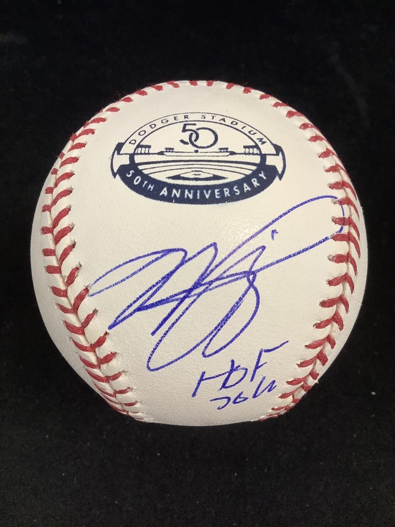 Mike Piazza Signed Dodger Stadium 50 Anniversary Baseball HOF 16 Inscrip PSA/DNA