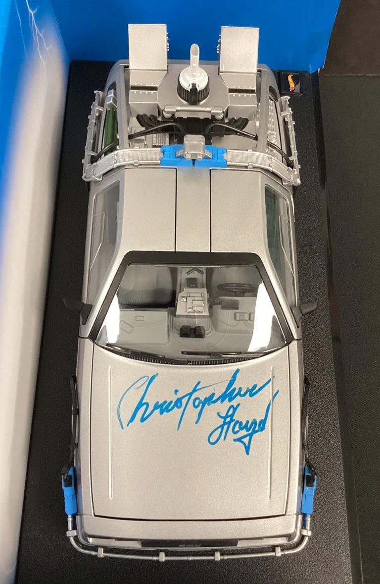 Christopher Lloyd Signed Diecast Car 1:18 Back To The Future DeLorean Auto JSA