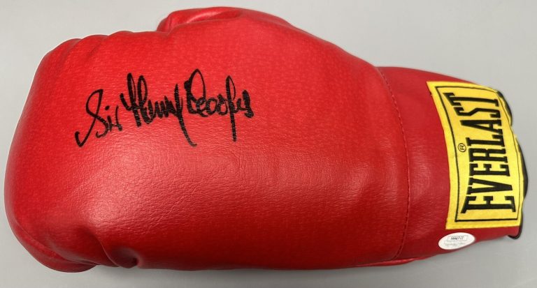 Sir Henry Cooper Signed Boxing Glove Everlast Autograph Olympics Heavyweight JSA