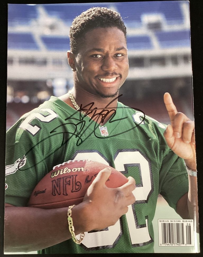 Ricky Watters Signed Beckett 1995 No Label Football Eagles Autograph TPG