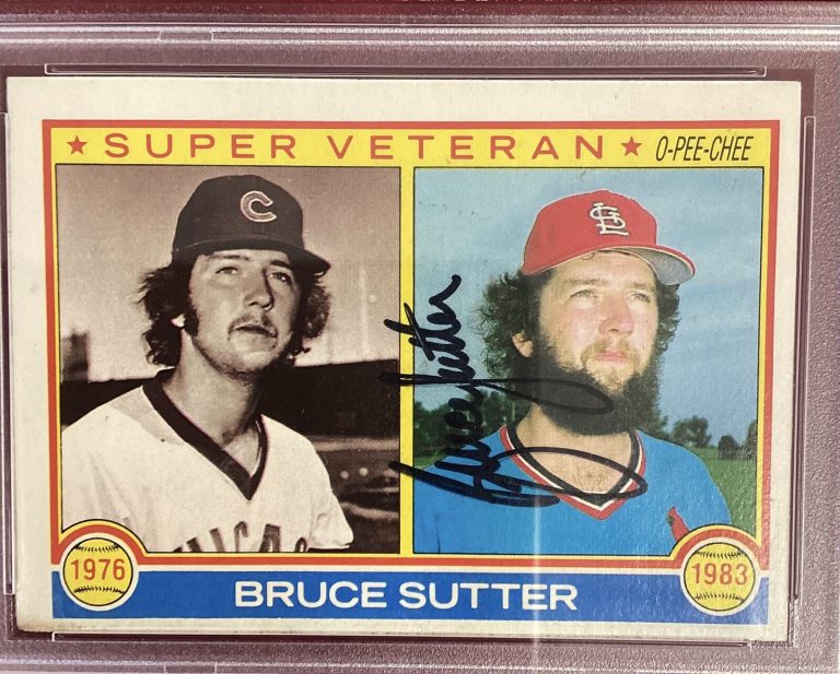 Bruce Sutter Signed 1983 O Pee Chee #151 OPC Baseball Card Autograph PSA/DNA