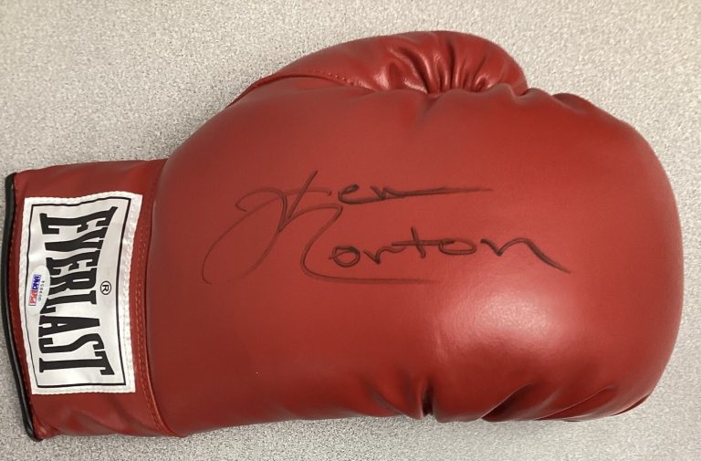 Ken Norton Signed Boxing Glove Everlast Autograph Heavyweight CHAMPION PSA/DNA