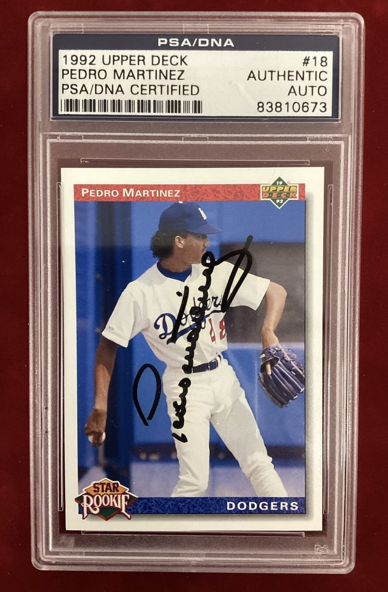 Pedro Martinez Signed 1992 Upper Deck #18 Rookie RC Vintage Autograph PSA/DNA