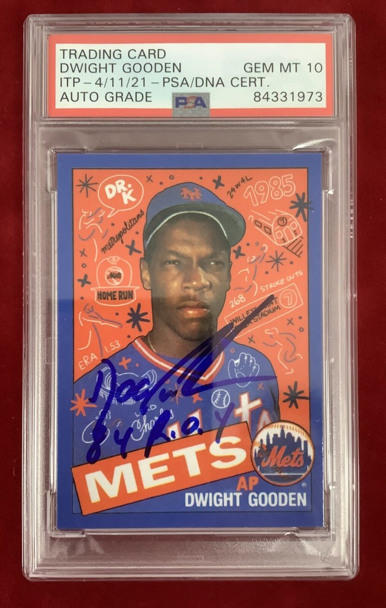Doc Gooden Signed Topps Project 2020 Card #184 Mets 84 ROY PSA/DNA Auto Gem 10