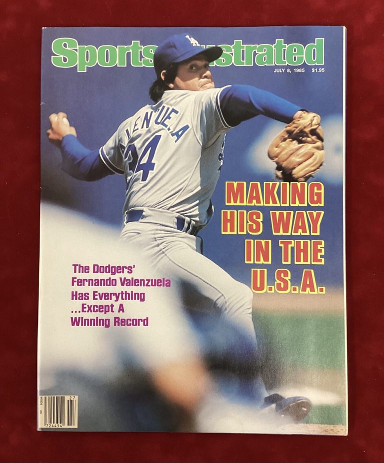 Fernando Valenzuela Sports Illustrated 7/8/1985 No Label Dodgers Baseball