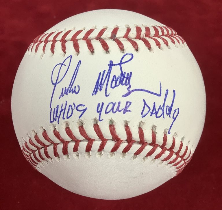 Pedro Martinez Signed Baseball RedSox Autograph Whos Your Daddy Insc HOF PSA/DNA