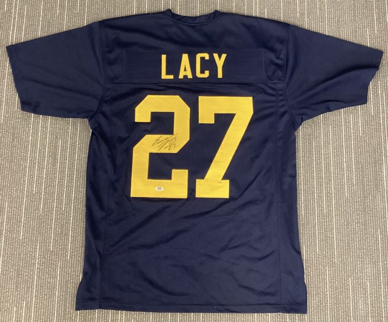 Eddie Lacy Signed Jersey Green Bay Packers NFL Football Autograph PSA/DNA