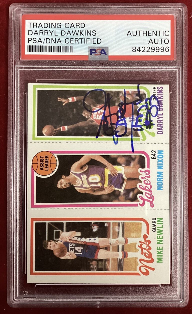 Darryl Dawkins Signed 1980 Topps #180 Basketball Card HOF Autograph PSA/DNA #1
