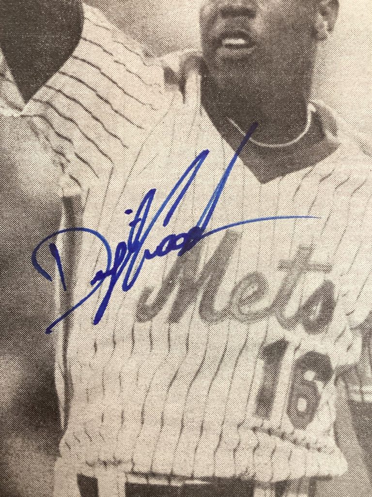Dwight Doc Gooden Signed Daily News Newspaper Baseball Mets Autograph TPG